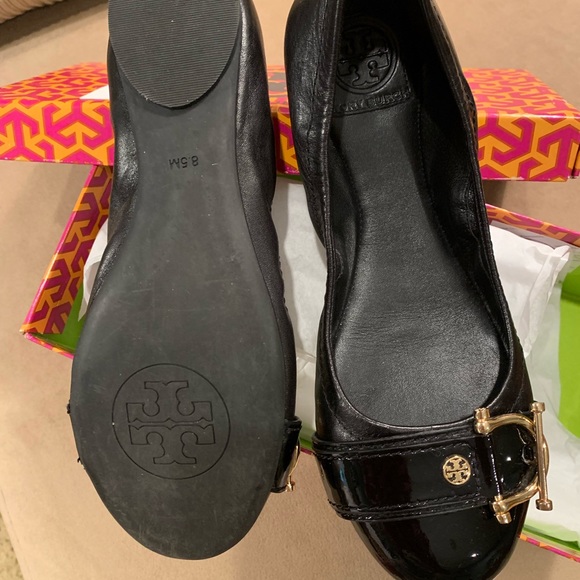 Tory Burch Noel Ballet flat all leather sz 8.5 - Picture 3 of 4